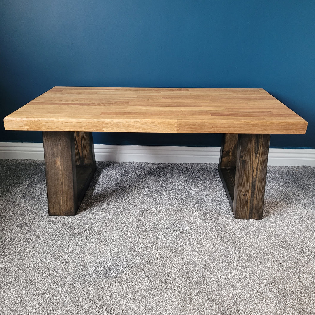 Custom Solid Oak Coffee Table